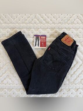 Levi’s 511 Slim Flex Jeans Boys Size 10 Adjustable Waist Dark Wash Denim